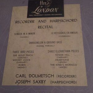 Recorder and harpsichord recital victrola
